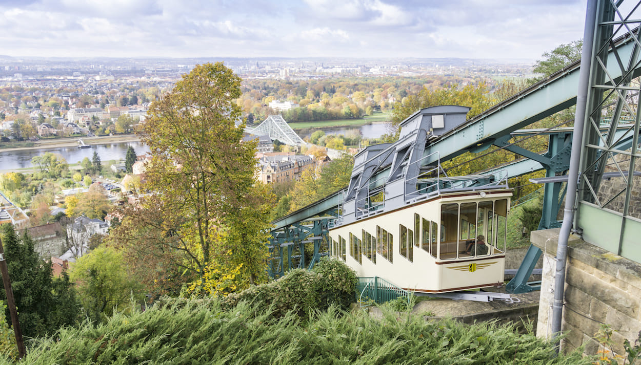Dresden kabelbaan door Gabor Tinz